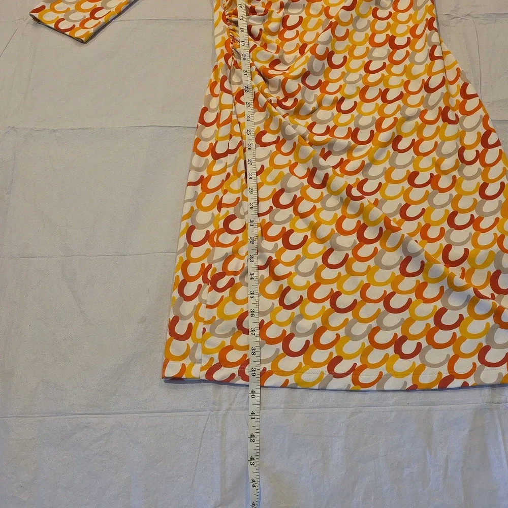J. McLaughlin Catalina Cloth Side Ruched Midi Dress‎ S - Picture 6 of 9